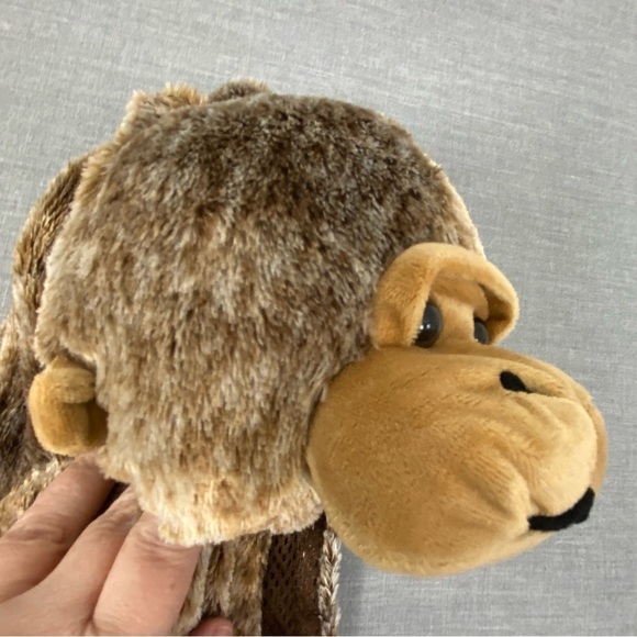 Monkey Costume with Hood Sz 4-6X Zipper Up Plush Cute and Cozy for Halloween - Picture 4 of 10